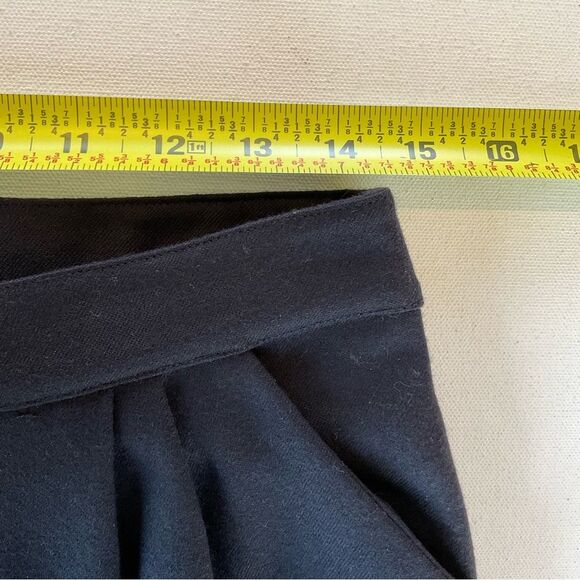 NWT VDP Club Lambs Wool Trouser Pants Women’s S Navy Rhinestone Logo Ankle ITALY - Picture 10 of 13